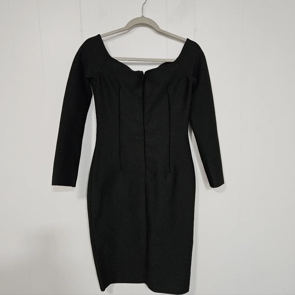 NWT Bella Barnett Hanna Black Bandage Mini Dress - Picture 6 of 9